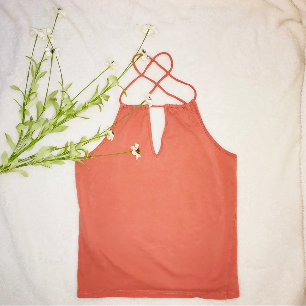 Salmon Crop Top